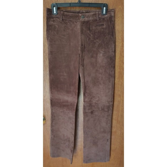 Lilly Pulitzer size 2 brown washable suede pants with pockets - Picture 1 of 4